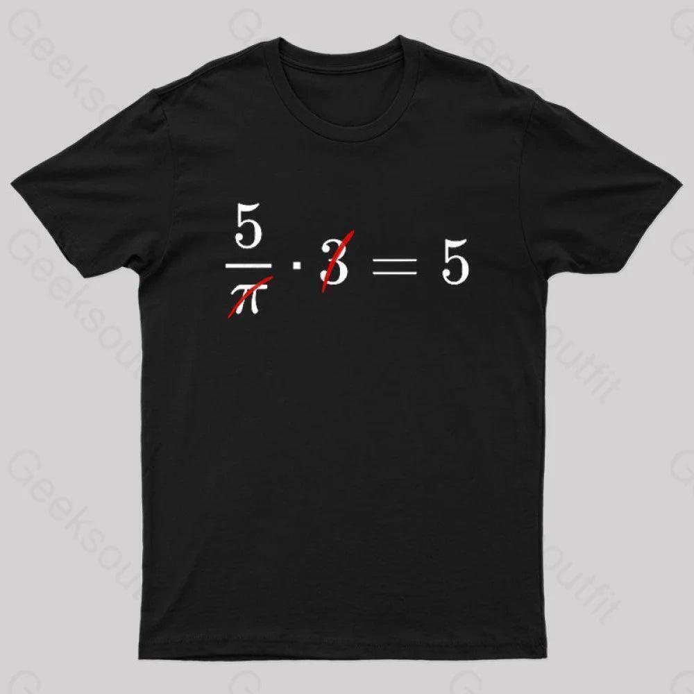 Pi Cancels Out Nerd Tshirt